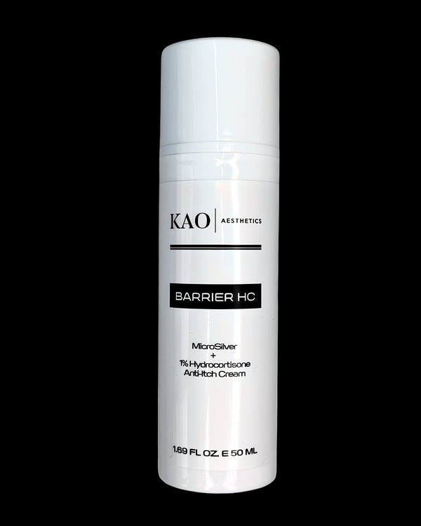 KAO Barrier HC cream bottle on a white background